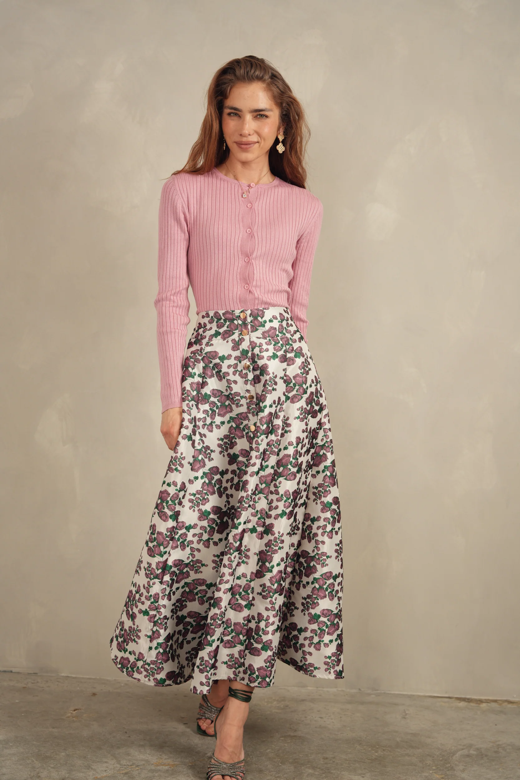Buttoned Dressy Skirt - Image 3