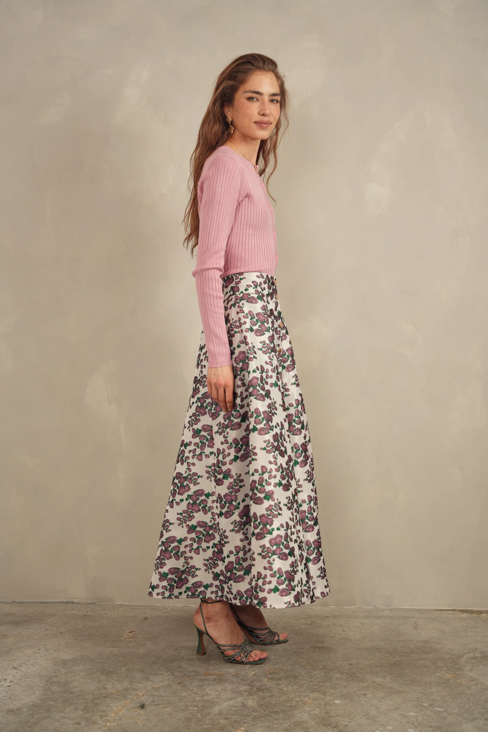 Buttoned Dressy Skirt - Image 5