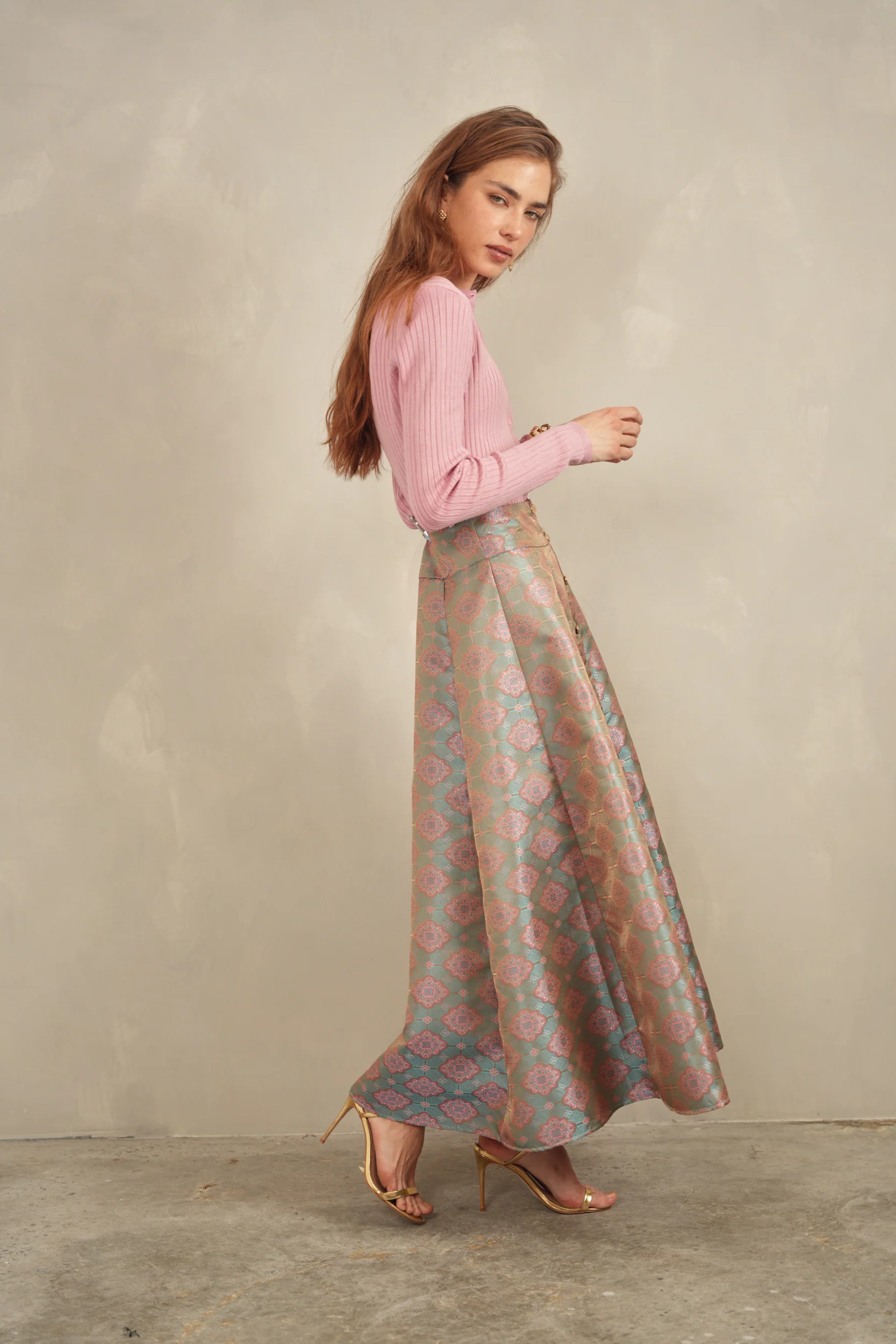 Buttoned Dressy Skirt - Image 7