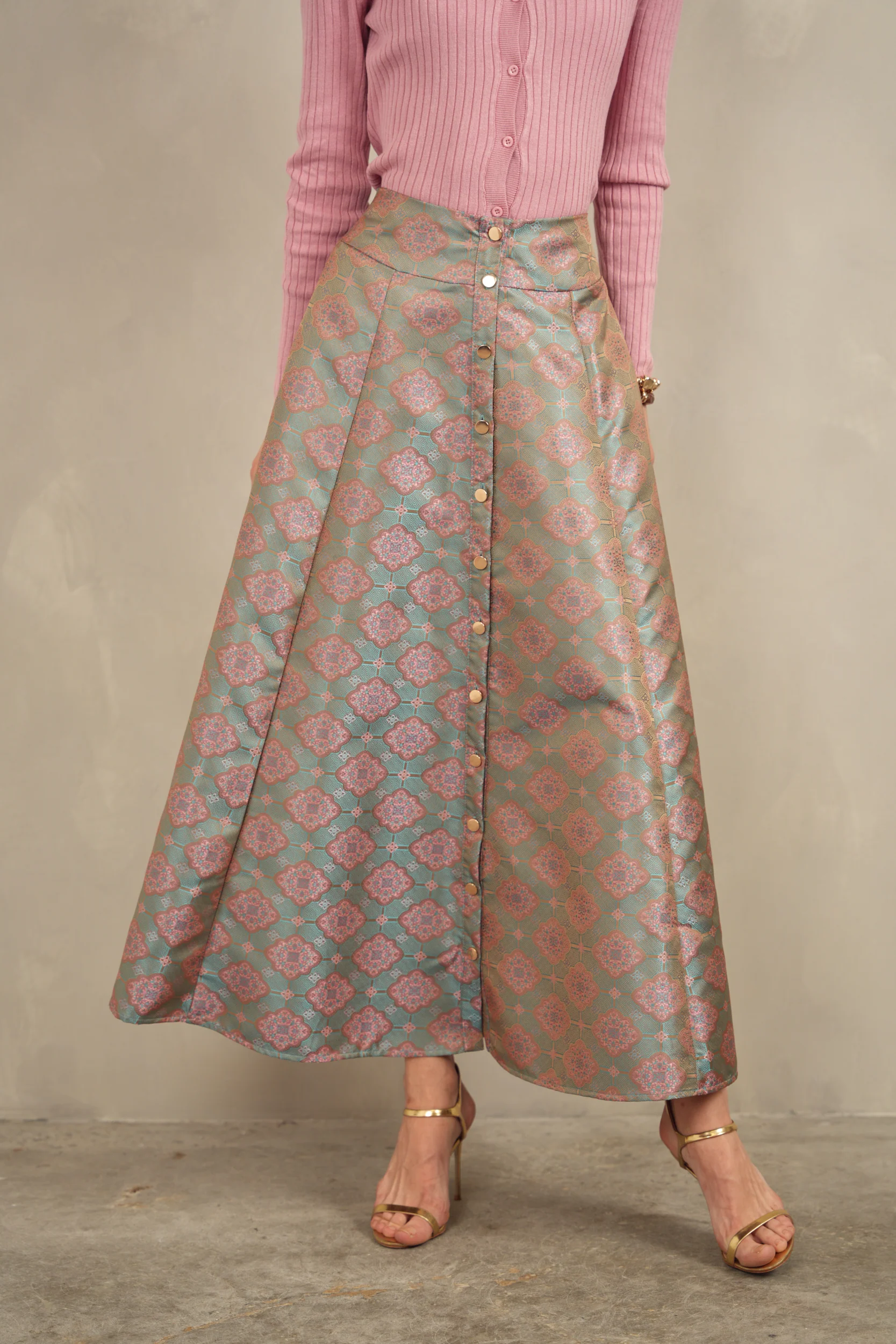 Buttoned Dressy Skirt - Image 8