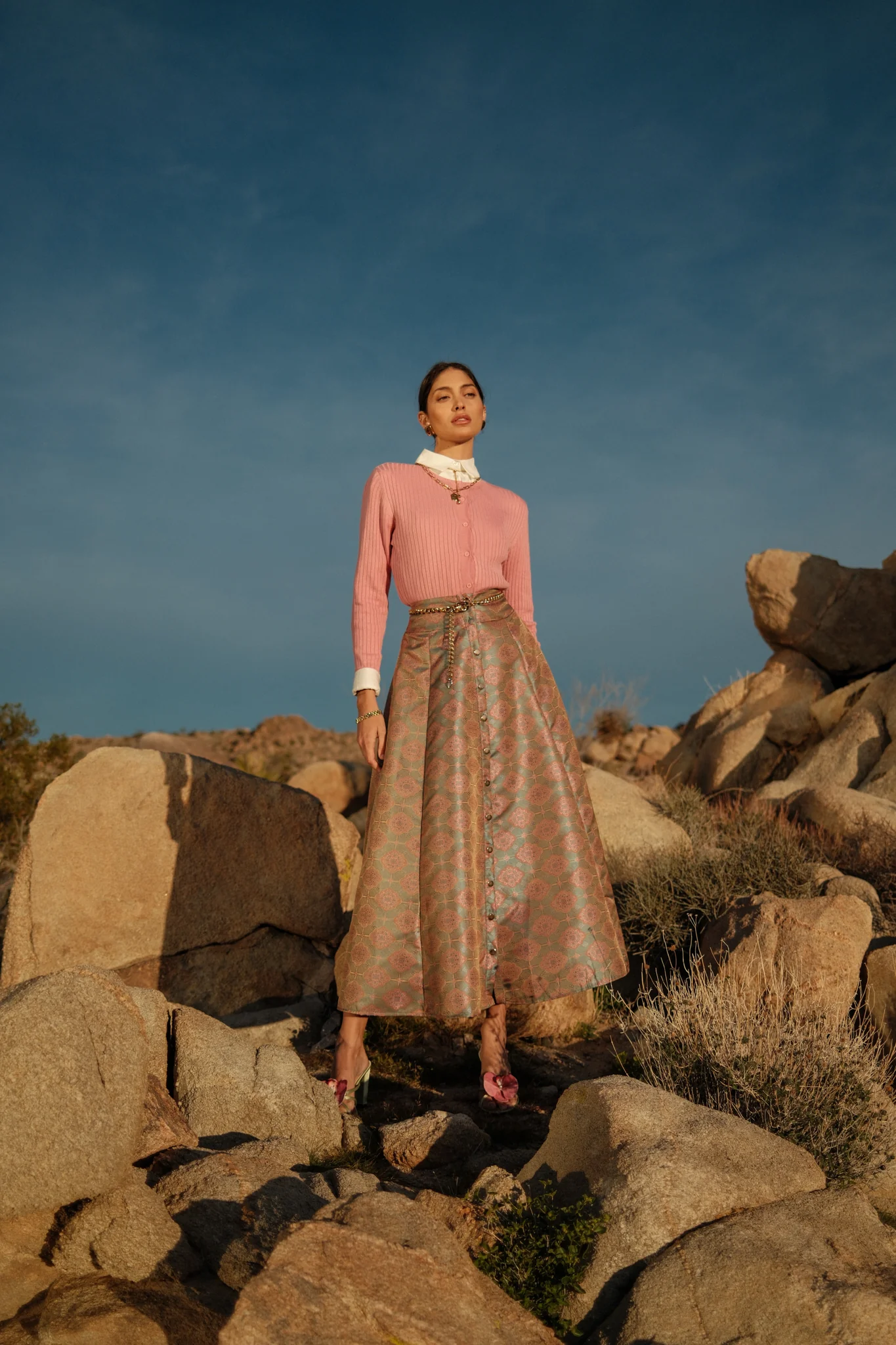 Buttoned Dressy Skirt - Image 9