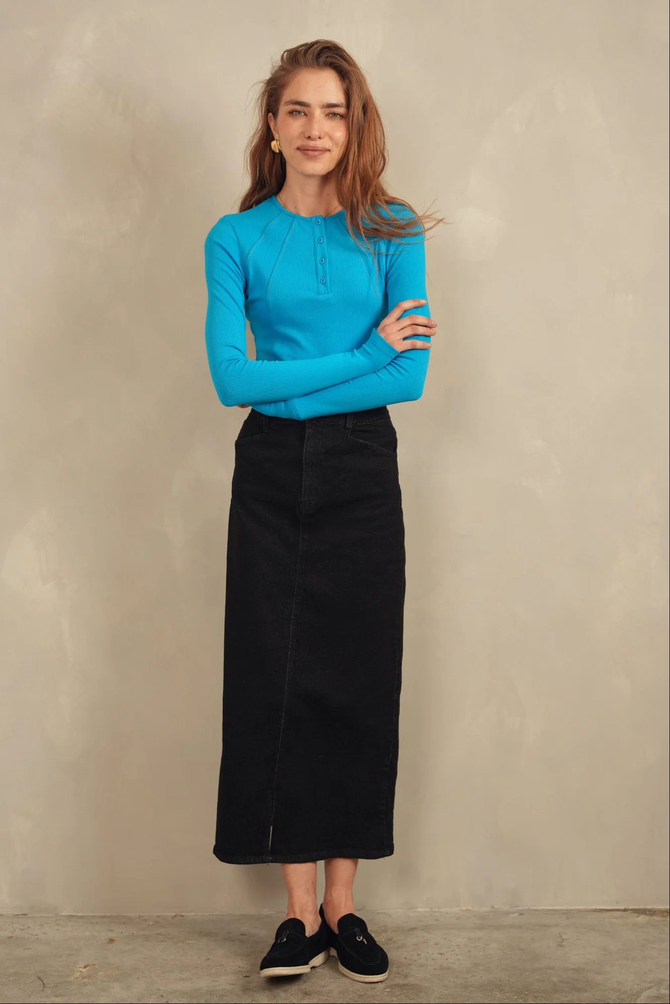 Denim Basic Skirt - Image 10