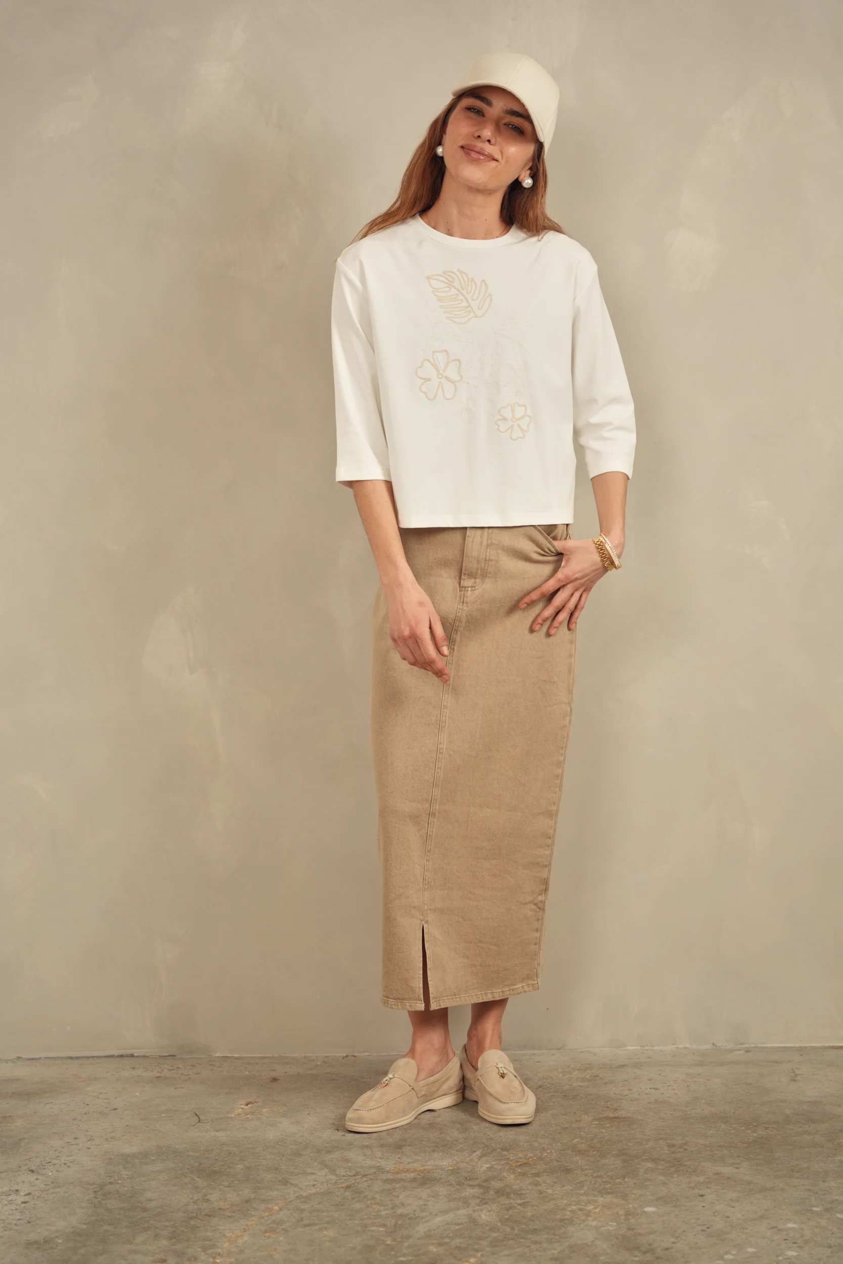 Denim Basic Skirt - Image 12