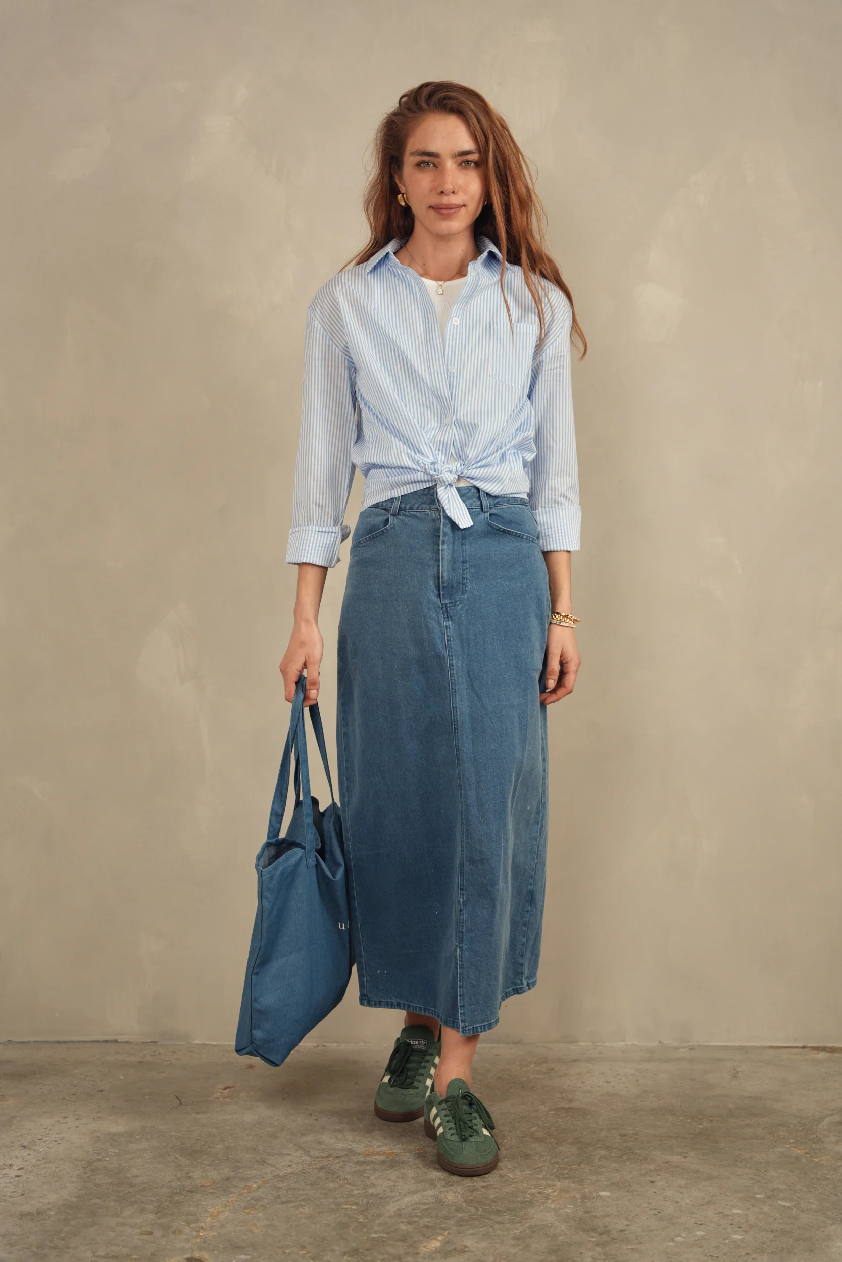 Denim Basic Skirt - Image 15