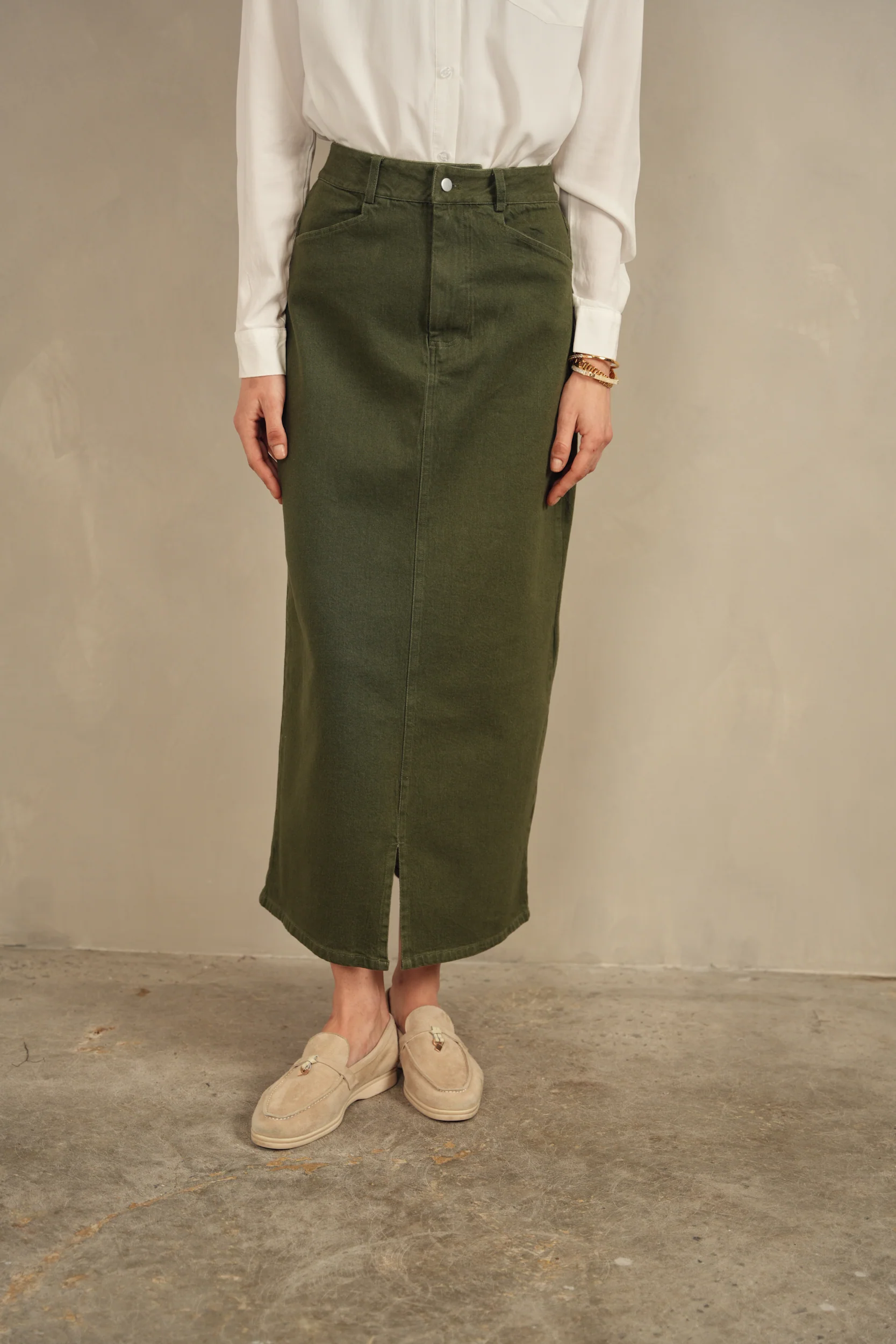 Denim Basic Skirt - Image 18