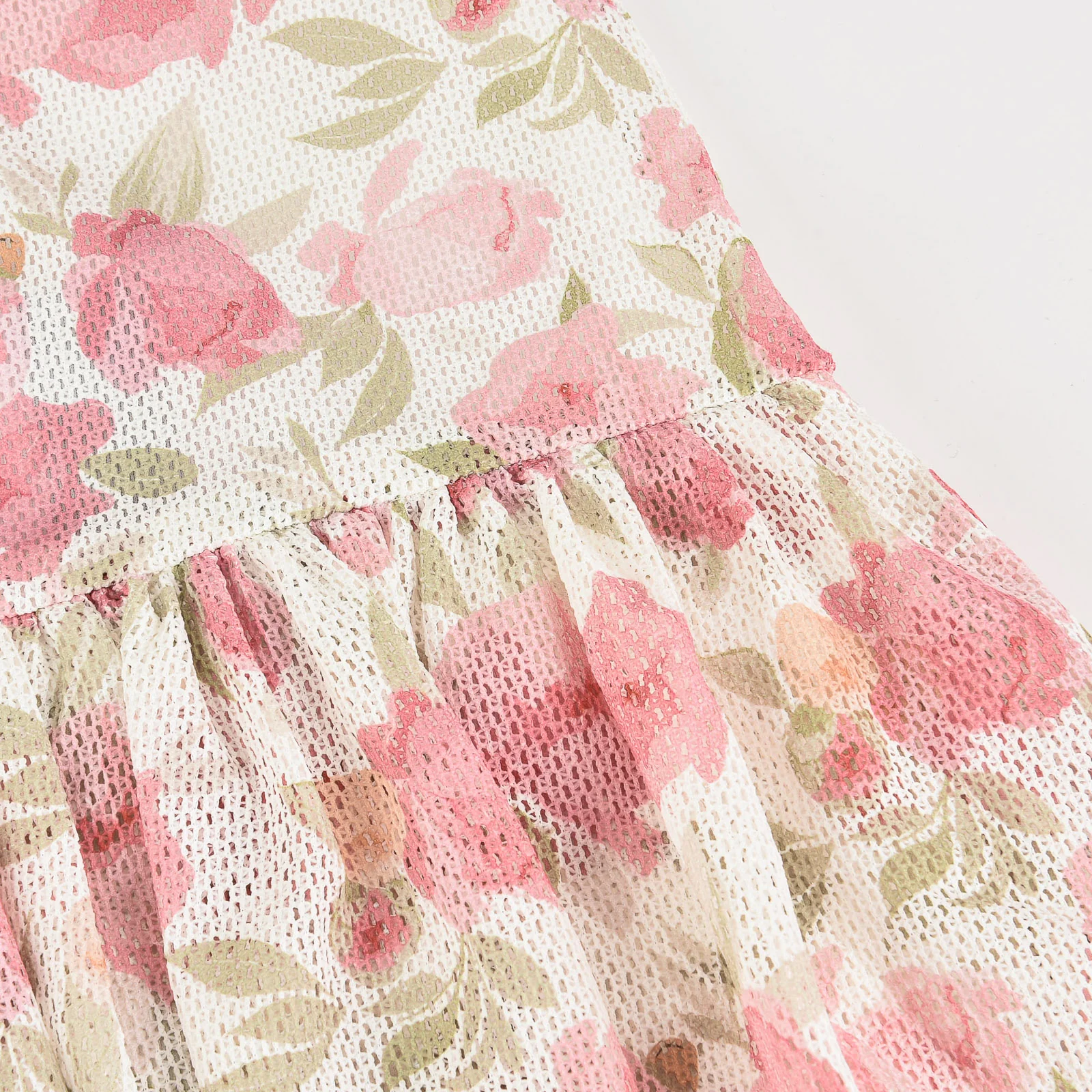 Floral Eyelet Layered Skirt - Image 11
