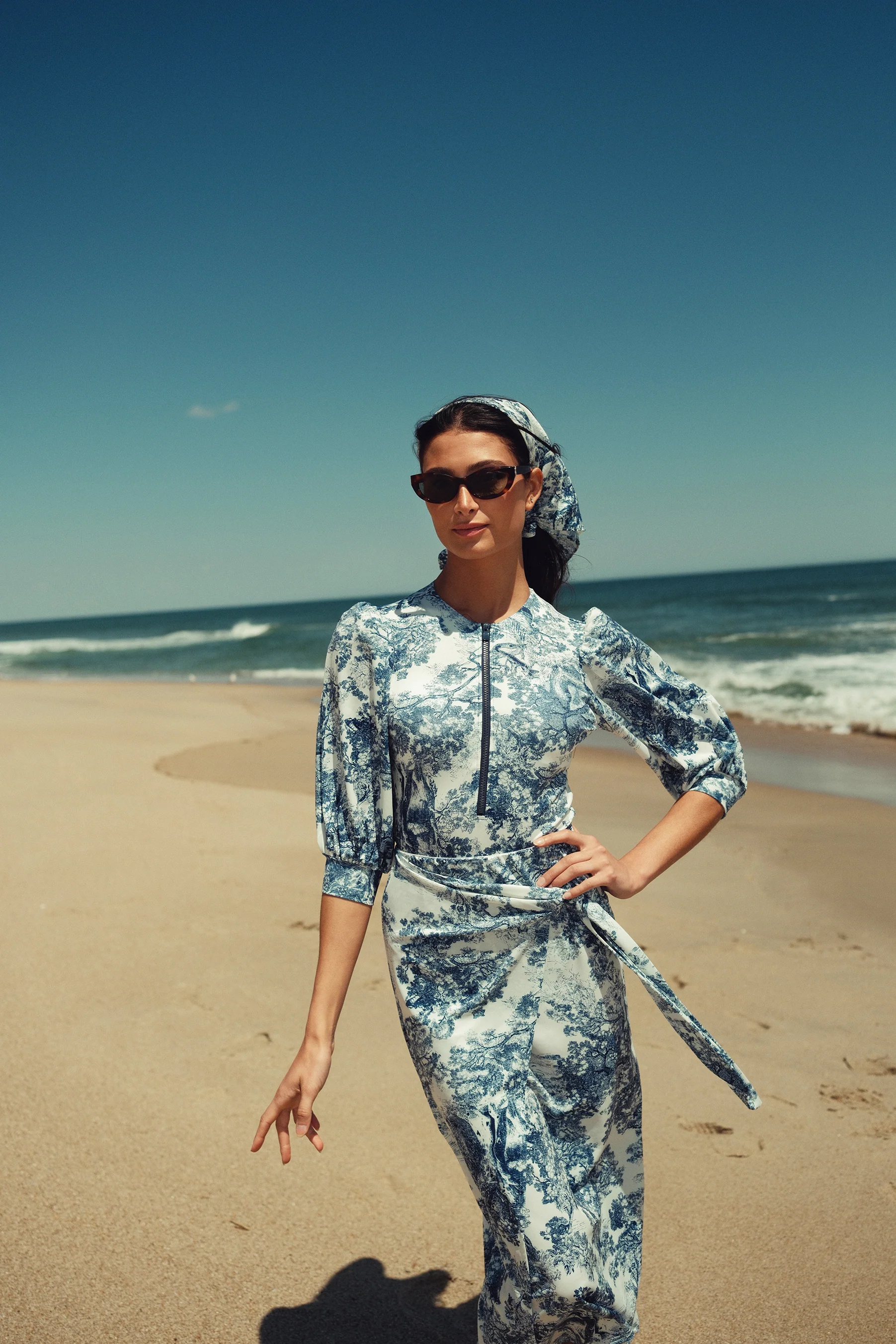 Swim Midi Wrap Skirt - Image 32